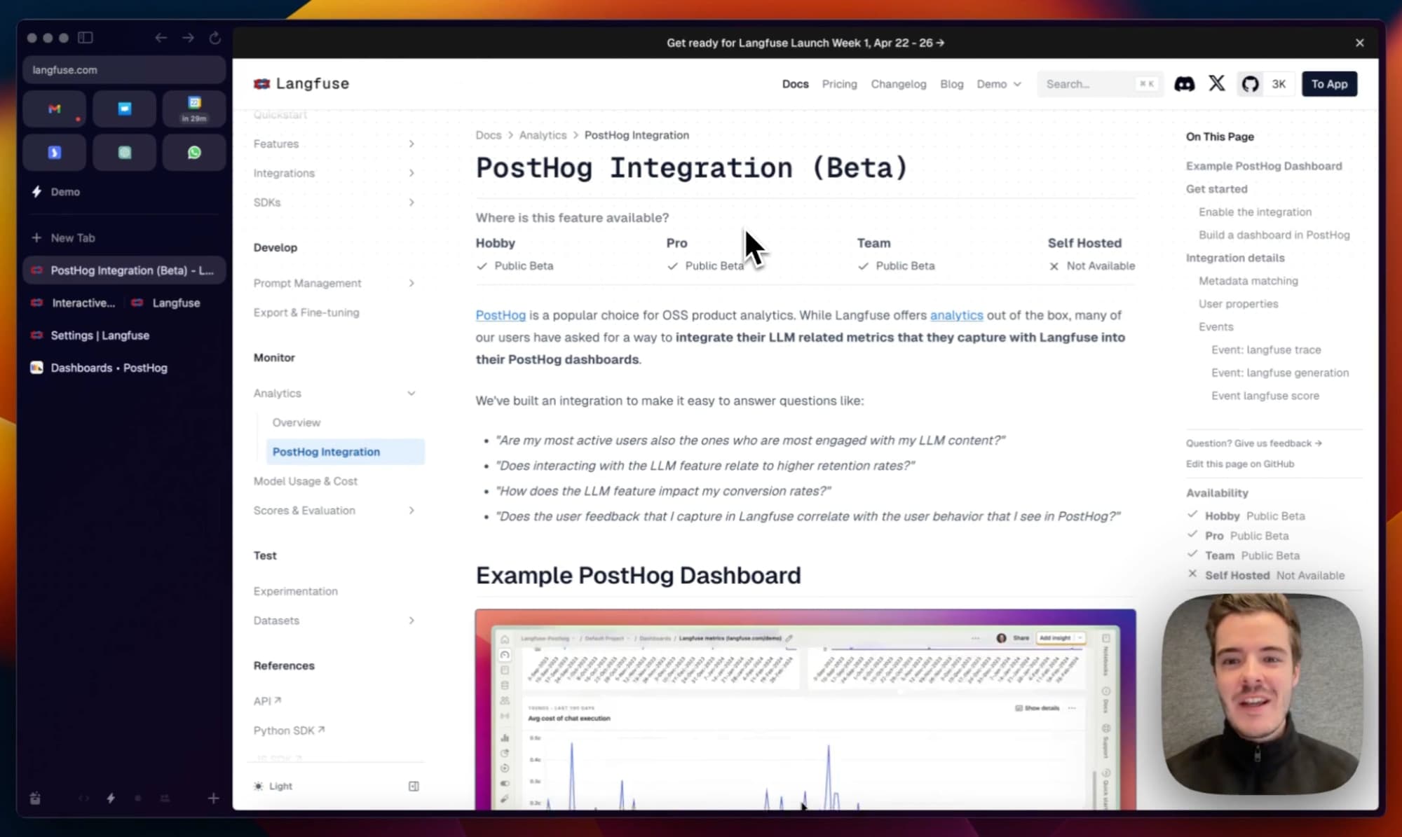 Posthog Integration